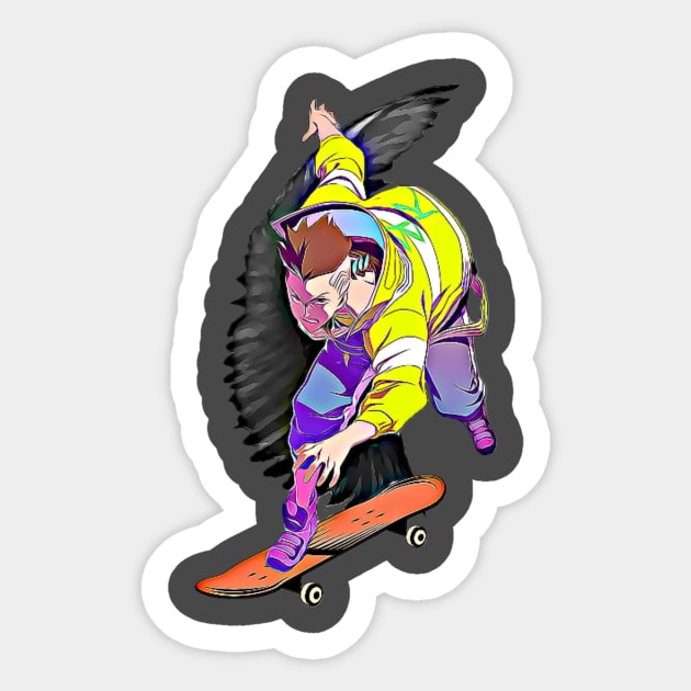 Cyberpunk: Edgerunners, David Martinez Sticker by Pixy Official